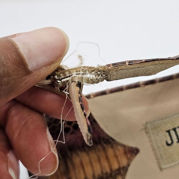 Jimmy Choo Julie Python Leather Open Toe Slingback Platform Sandals - Picture 3 of 12